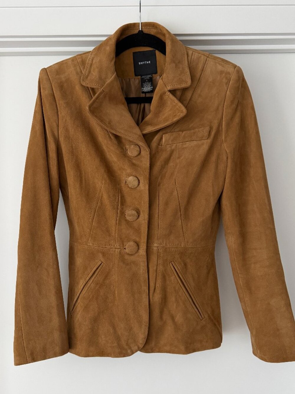 Smythe Shrunken Suede Blazer - Size 2 - Like New